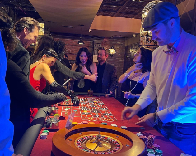 1920's casino party theme Gold Curtain Entrance Rental Okanagan | Gold Curtain & lit CASINO sign Rental Kelowna BC a nice complimentary piece to any casino event, trade show, fundraiser, auction, etc. to give your event a WOW factor. Kelowna BC Themed Christmas Party...