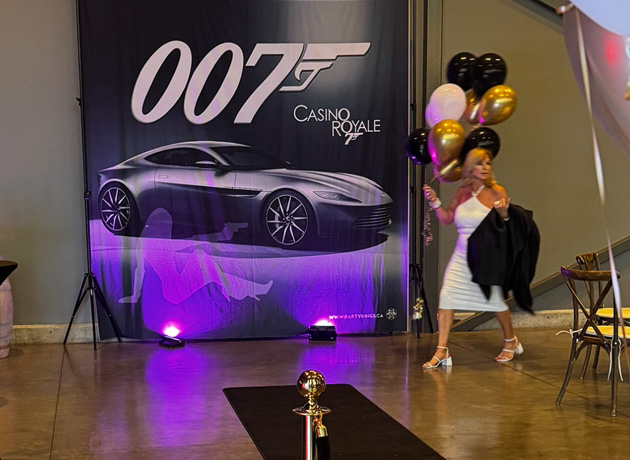 007 James Bond Theme Rental Prop Hire, Okanagan James bond backdrops rental, Casino Royale Themed Decorations and Props - Casino Royale Party in Kelowna BC. James bond party decorations | bond red crpet entrance 007 casino party hire...