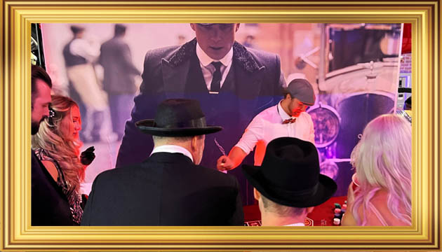 Okanagan Peaky Blinders Themed Party. Peaky Blinders party theme hire from gangsters. Recreate the glitz of Peaky Blinders and put on a casino party to remember! Peaky Blinders themed parties & events in Kelowna BC...